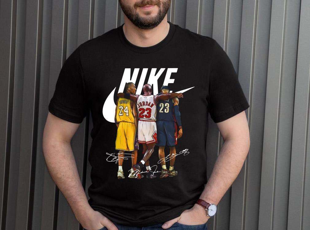 Limited Nike Kobe Bryant Michael Jordan And LeBron James Signature Shirt 10 Limited Nike Kobe Bryant Michael Jordan And LeBron James Signature Shirt