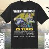 Official Valentino Rossi 25th Anniversary Shirt