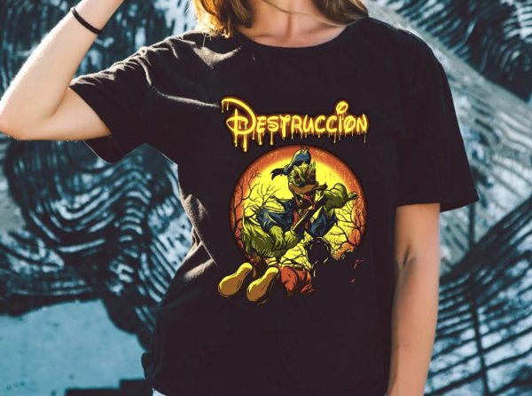 Original Destruccion Donald Duck Mickey Mouse Shirt, Disney Destruccion Halloween Shirt, Donald Horror Shirt 2