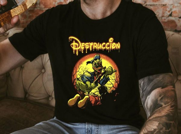 Original Destruccion Donald Duck Mickey Mouse Shirt, Disney Destruccion Halloween Shirt, Donald Horror Shirt