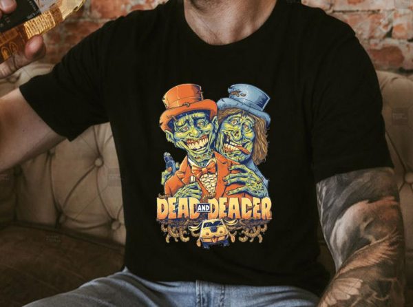 Original Dumb and Dumber Zombie Dead and Deader Shirt, Dumb and Dumber Shirt, Dead and Deader Shirt