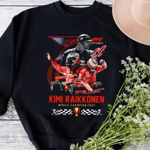Premium Kimi Raikkonen World Championship 2007 Shirt, Kimi Raikkonen 20 Years 2001 2021 Formula One Shirt 4