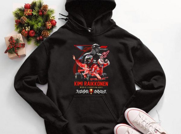 Premium Kimi Raikkonen World Championship 2007 Shirt, Kimi Raikkonen 20 Years 2001 2021 Formula One Shirt 3