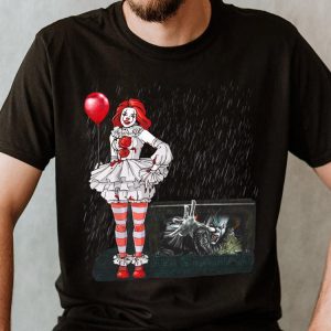 Premium Pennywise It Girl Halloween Shirt 4