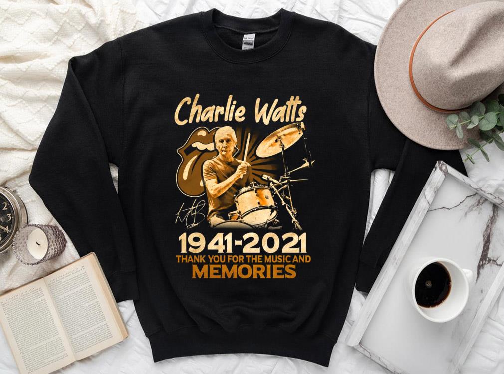 Vintage Charlie Watts 1941 2021 Thank You For The Memories Shirt, Charlie Watts The Rolling Stones Shirt Vintage Charlie Watts 1941 2021 Thank You For The Memories Shirt, Charlie Watts The Rolling Stones Shirt