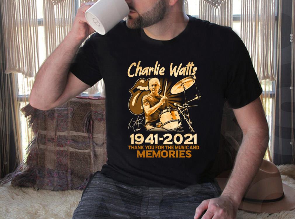 Vintage Charlie Watts 1941 2021 Thank You For The Memories Shirt, Charlie Watts The Rolling Stones Shirt Vintage Charlie Watts 1941 2021 Thank You For The Memories Shirt, Charlie Watts The Rolling Stones Shirt 3