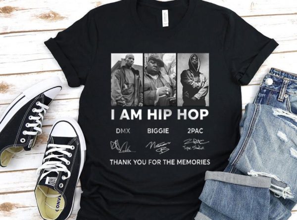 Vintage DMX Biggie 2Pac I am Hip Hop Shirt, DMX Biggie 2Pac Shirt 1