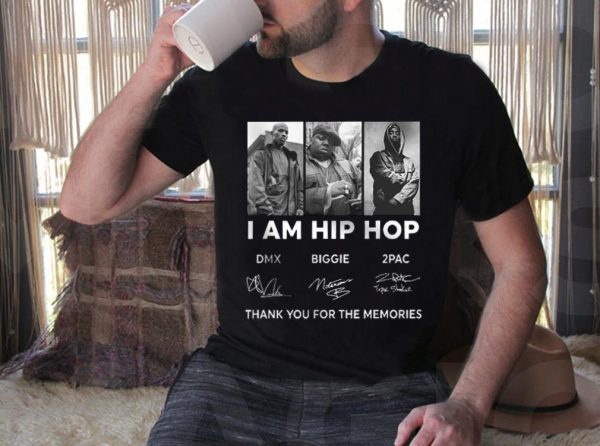 Vintage DMX Biggie 2Pac I am Hip Hop Shirt, DMX Biggie 2Pac Shirt 3