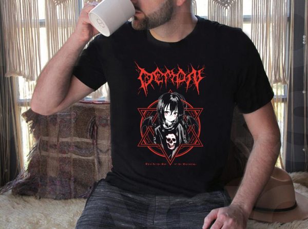 Vintage Demon Nadegata This Is The End of The Beginning Shirt, Anime Girl Demon Satanic Shirt 3