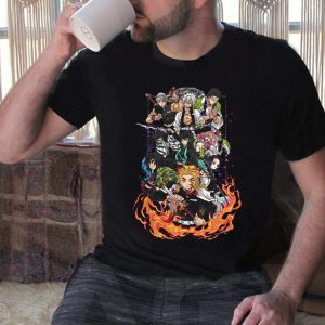 Vintage Demon Slayer Kyojuro Rengoku And Friends Shirt, Senjuro Rengoku Shirt, Tengen Uzui Shirt 5