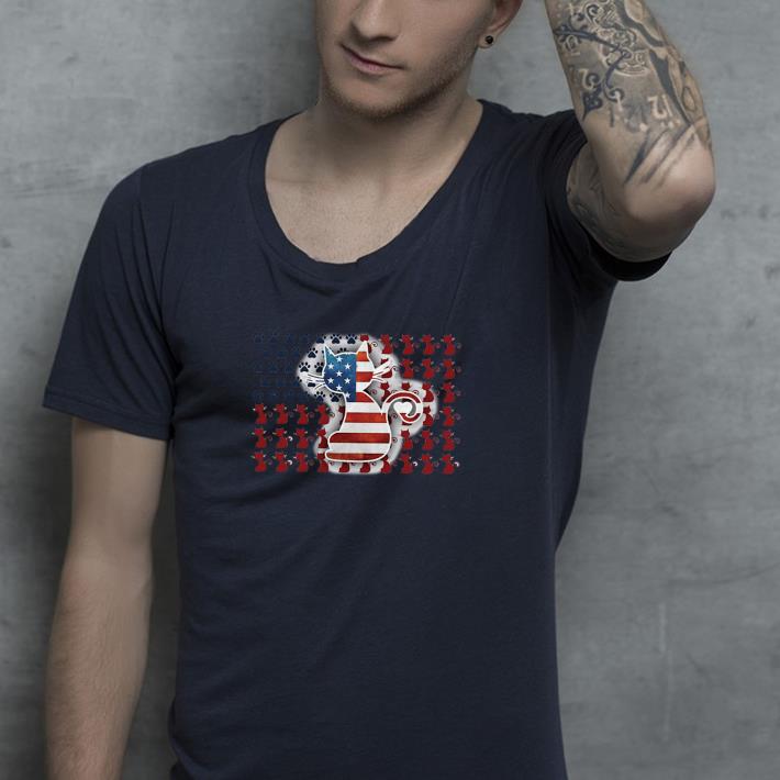 Cat American flag shirt 4 - Cat American flag shirt