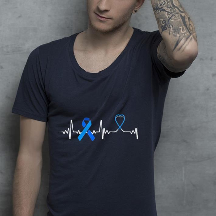 Heartbeat Colorectal Ribbon Colon Cancer Awareness shirt 4 - Heartbeat Colorectal Ribbon Colon Cancer Awareness shirt