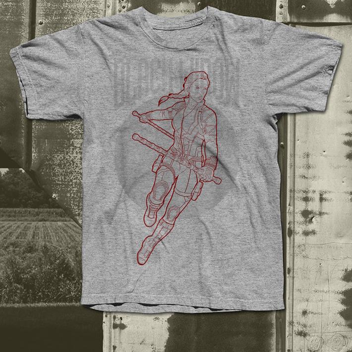 Avengers Endgame Black Widow Outline shirt Avengers Endgame Black Widow Outline shirt 4 - Avengers Endgame Black Widow Outline shirt