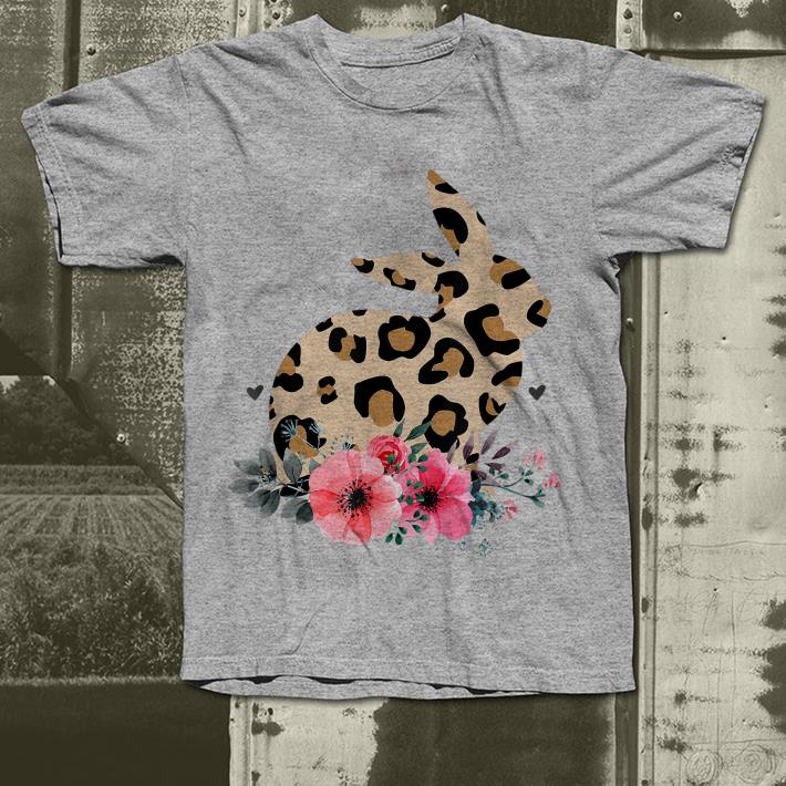Bunny Leopard Print Floral shirt 4 - Bunny Leopard Print Floral shirt