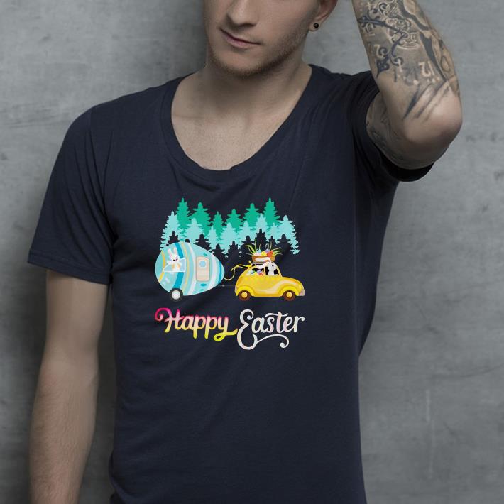 Bunny camping happy Easter shirt 4 - Bunny camping happy Easter shirt