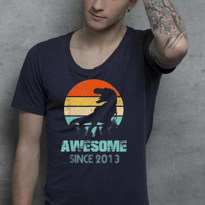 Dinosaur awesome since 2013 shirt 4 - Dinosaur awesome since 2013 shirt