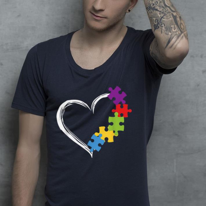 Love Ribbon Heart Puzzle Autism Awareness shirt Love Ribbon Heart Puzzle Autism Awareness shirt 4 - Love Ribbon Heart Puzzle Autism Awareness shirt