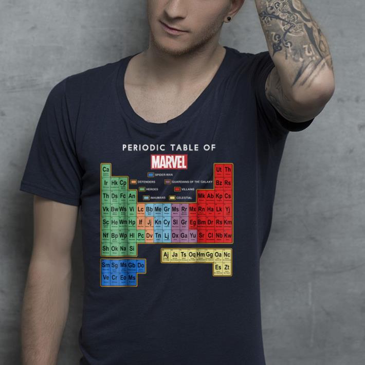Marvel Ultimate Periodic Table Of Elements shirt 4 - Marvel Ultimate Periodic Table Of Elements shirt