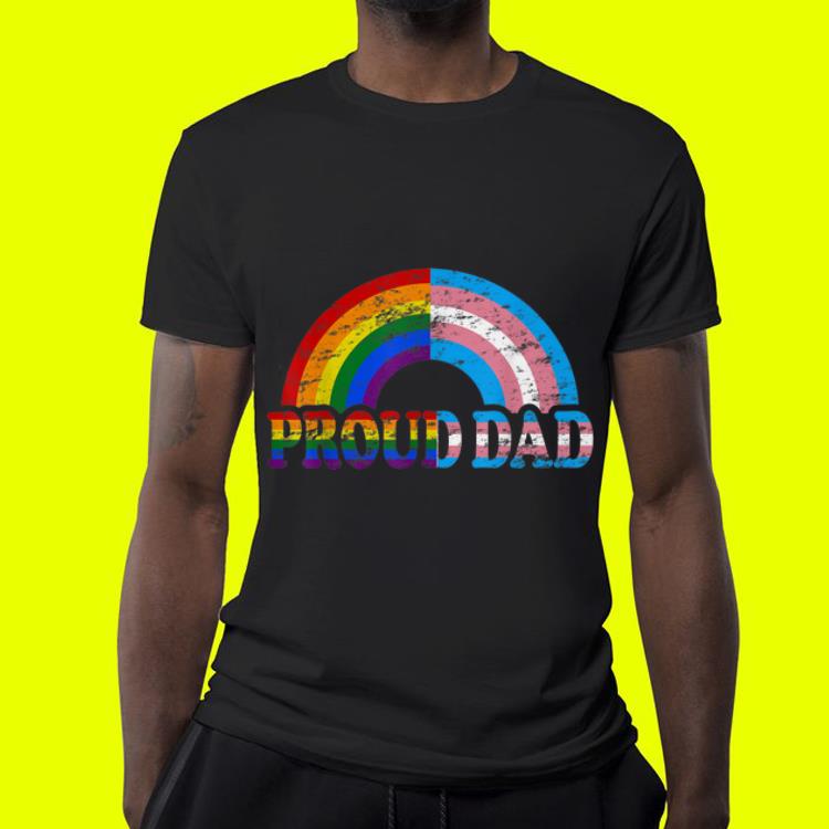 Vintage proud Dad flag Rainbow LGBT Transgender pride month shirt 4 - Vintage proud Dad flag Rainbow LGBT Transgender pride month shirt