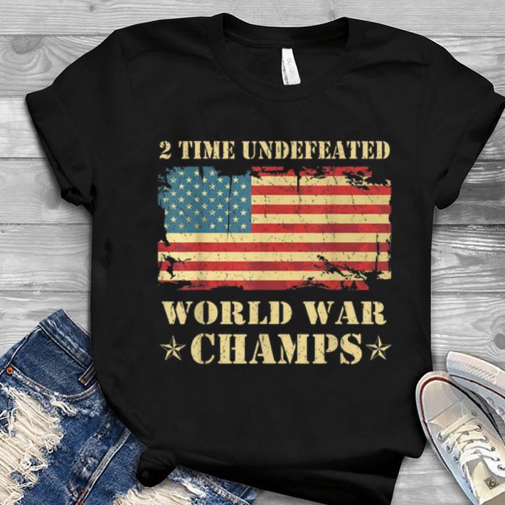 2 Time Undefeated World War Champs Ameican Flag Youth tee 1 - 2 Time Undefeated World War Champs Ameican Flag Youth tee