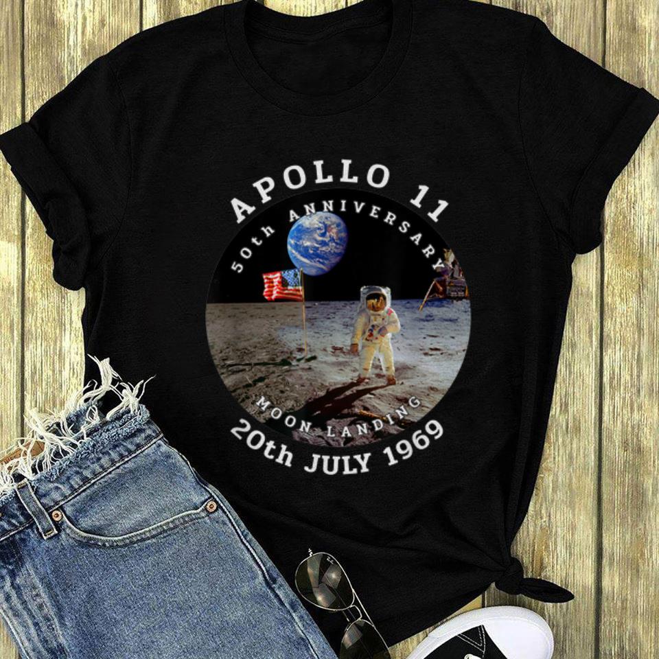 Astronaut Apollo 11 50th Anniversary Moon Landing American Flag 20th July 1969 long sleeve 1 - Astronaut Apollo 11 50th Anniversary Moon Landing American Flag 20th July 1969 long sleeve