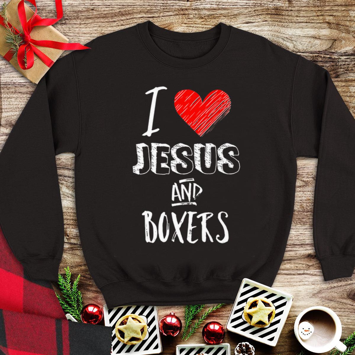 I Love Jesus And Boxers Dog tank top 1 1 - I Love Jesus And Boxers Dog tank top