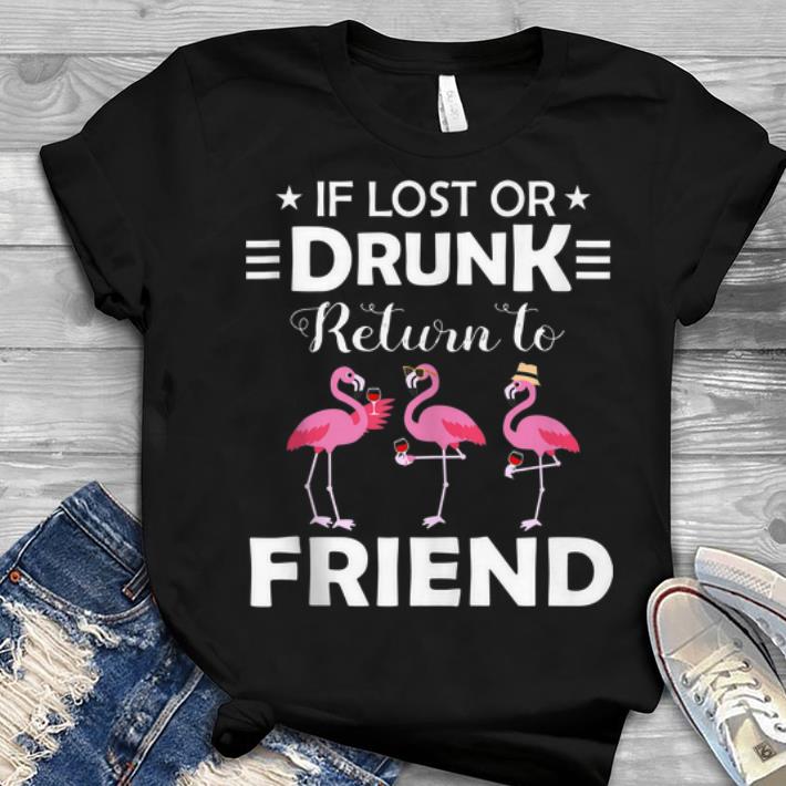 If Lost Or Drunk Please Return To Friend Flamingo Youth tee 1 - If Lost Or Drunk Please Return To Friend Flamingo Youth tee