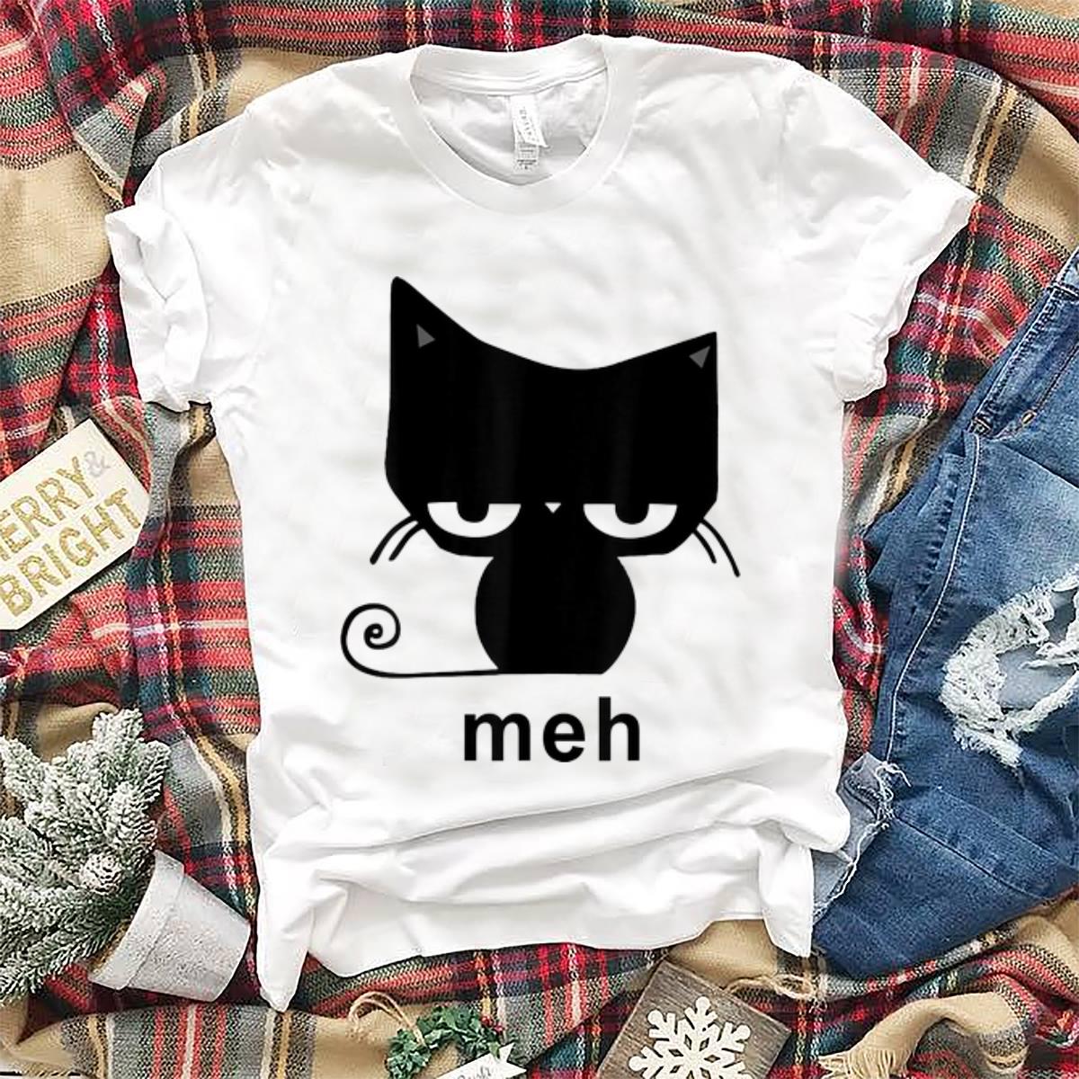 Meh Black Cat hoodie 1 - Meh Black Cat hoodie
