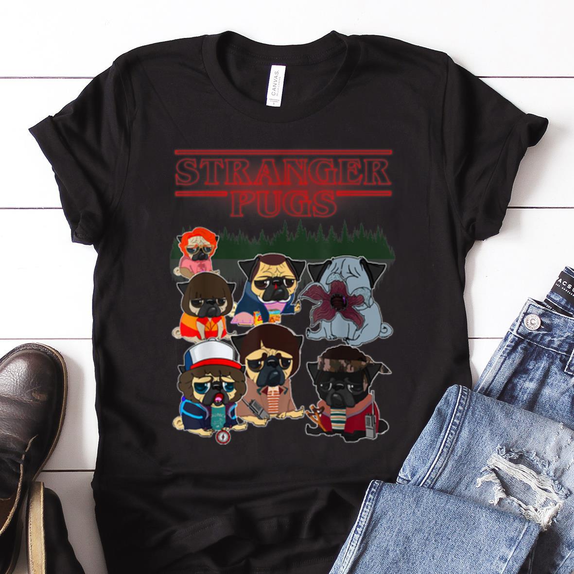 Nice Trend Stranger Pugs Things shirt 1 - Nice Trend Stranger Pugs Things shirt
