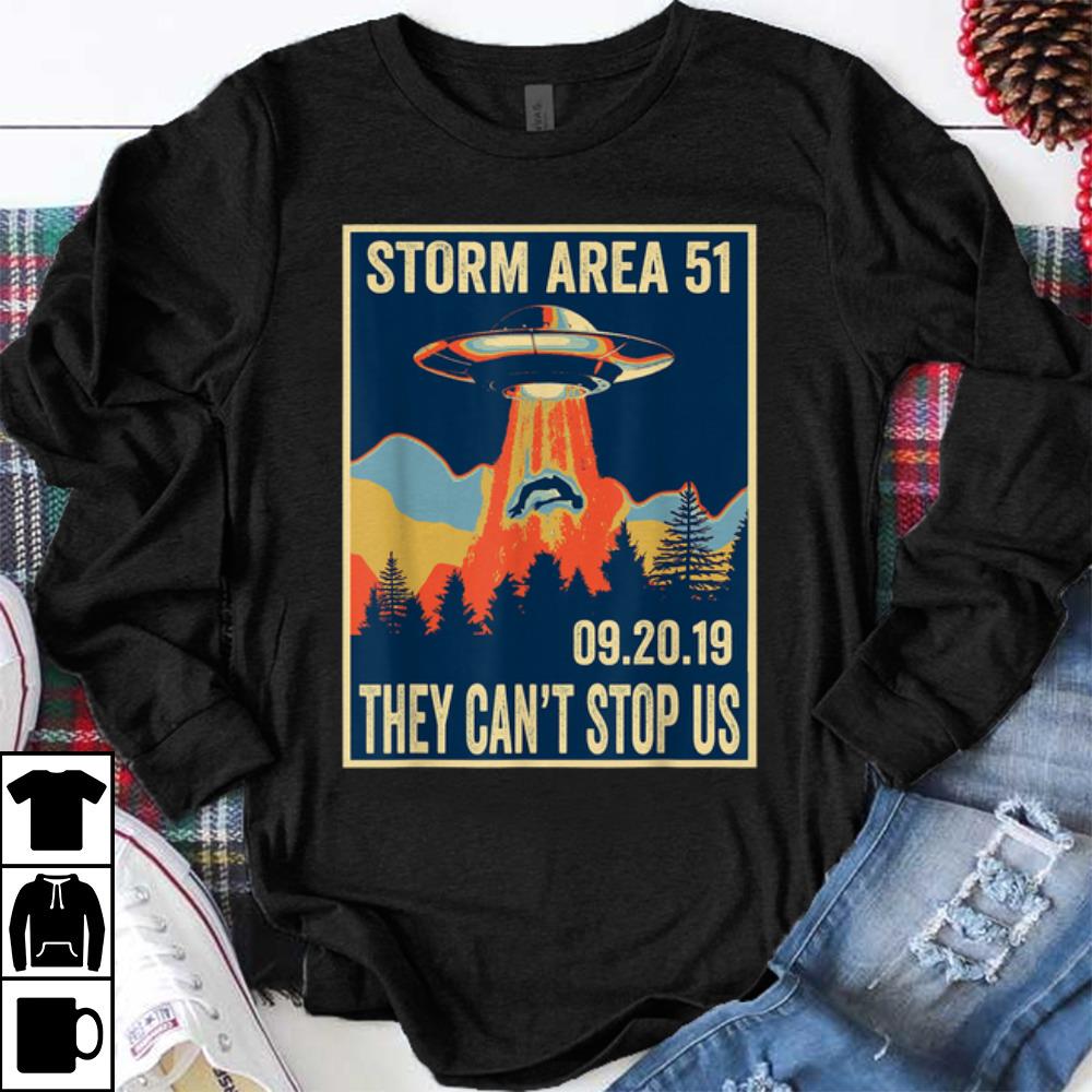 Premium Storm Area 51 They Can t Stop Us UFO shirt 1 - Premium Storm Area 51 They Can't Stop Us UFO shirt
