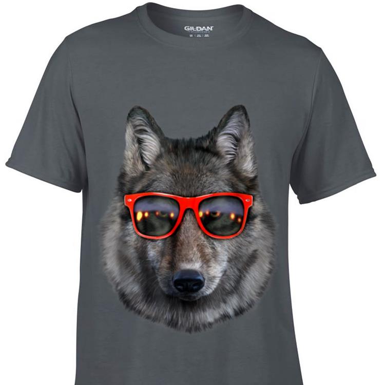 Top Wolf in Retro Sunglass Frame guy tee 1 - Top Wolf in Retro Sunglass Frame guy tee