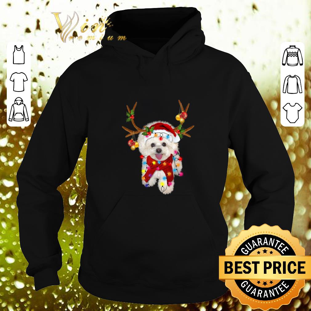 Cool Bichon Frise gorgeous reindeer Christmas shirt 4 - Cool Bichon Frise gorgeous reindeer Christmas shirt