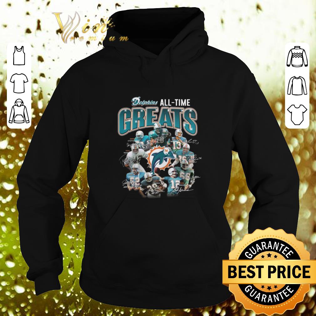 Cool Miami Dolphins all time greats team players signatures shirt 4 - Cool Miami Dolphins all time greats team players signatures shirt