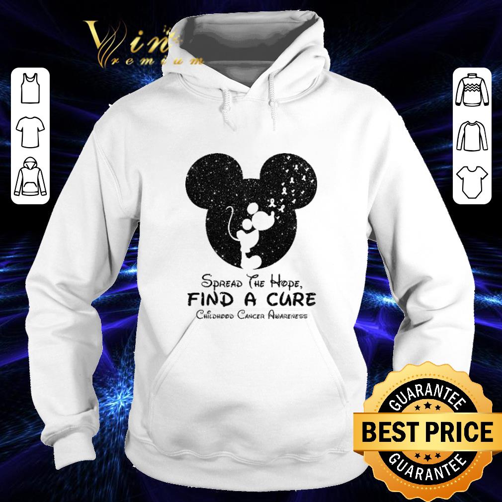 Cool Mickey spread the hope find a cure Childhood Cancer Awareness shirt Cool Mickey spread the hope find a cure Childhood Cancer Awareness shirt 4 - Cool Mickey spread the hope find a cure Childhood Cancer Awareness shirt