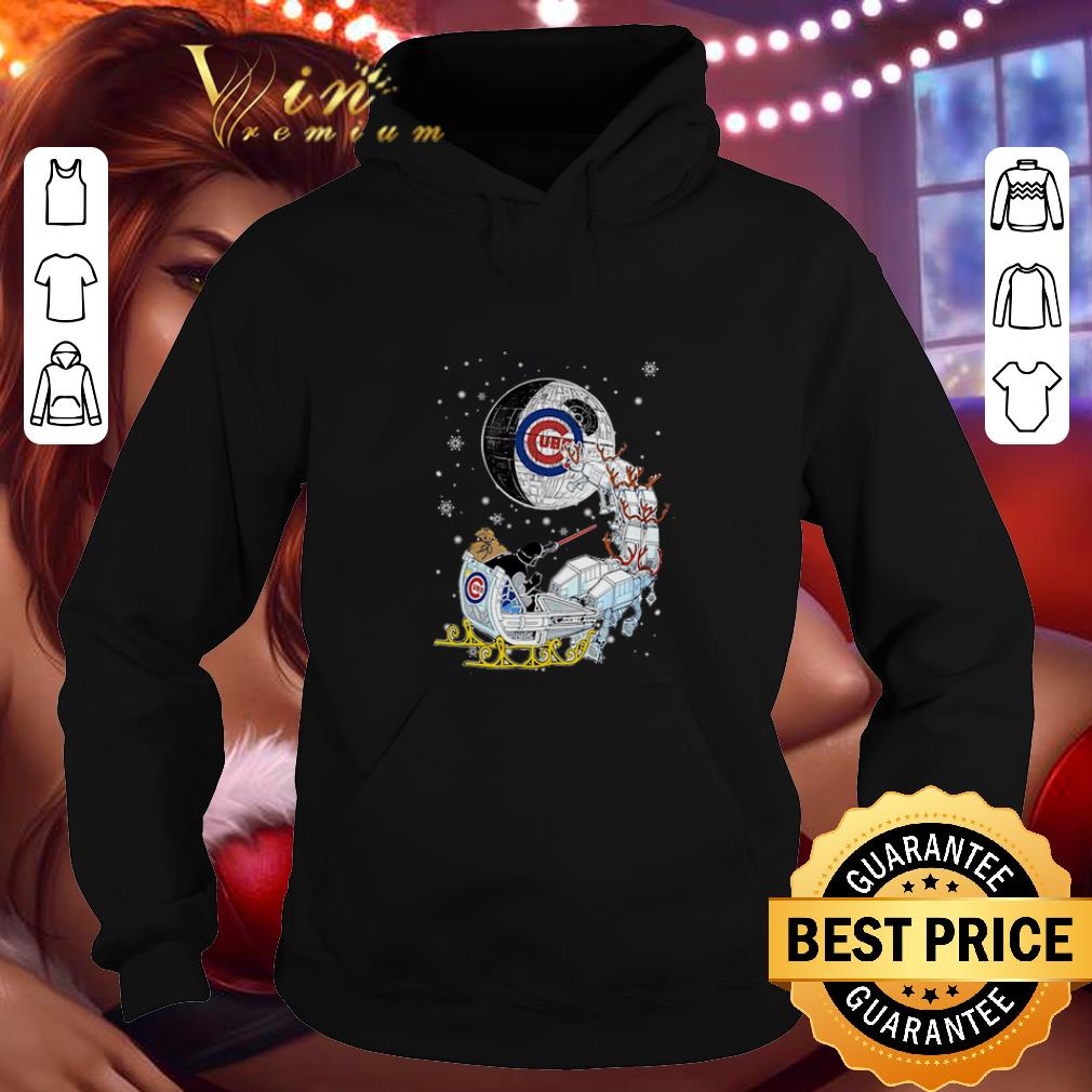 Nice Darth Vader Chicago cubs riding sleigh to the Death Star shirt Nice Darth Vader Chicago cubs riding sleigh to the Death Star shirt 4 - Nice Darth Vader Chicago cubs riding sleigh to the Death Star shirt