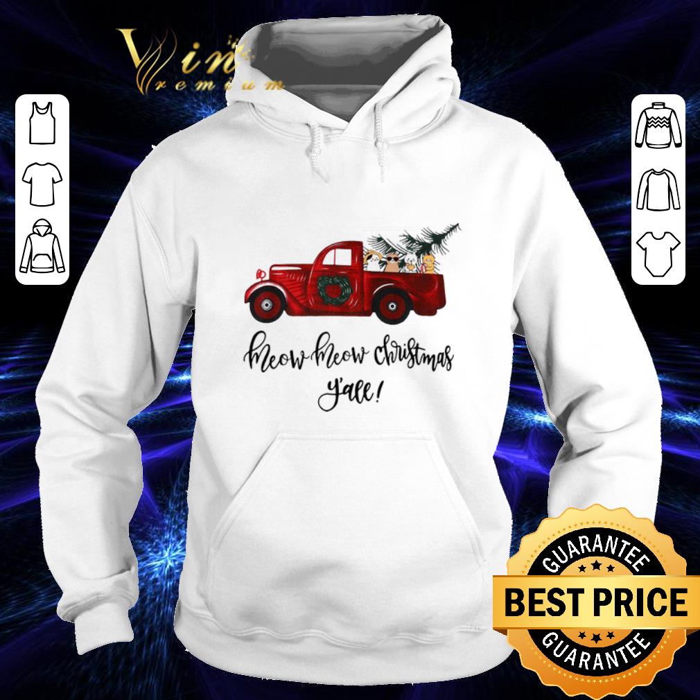Nice Truck cats meow meow Christmas y all shirt 4 - Nice Truck cats meow meow Christmas y'all shirt