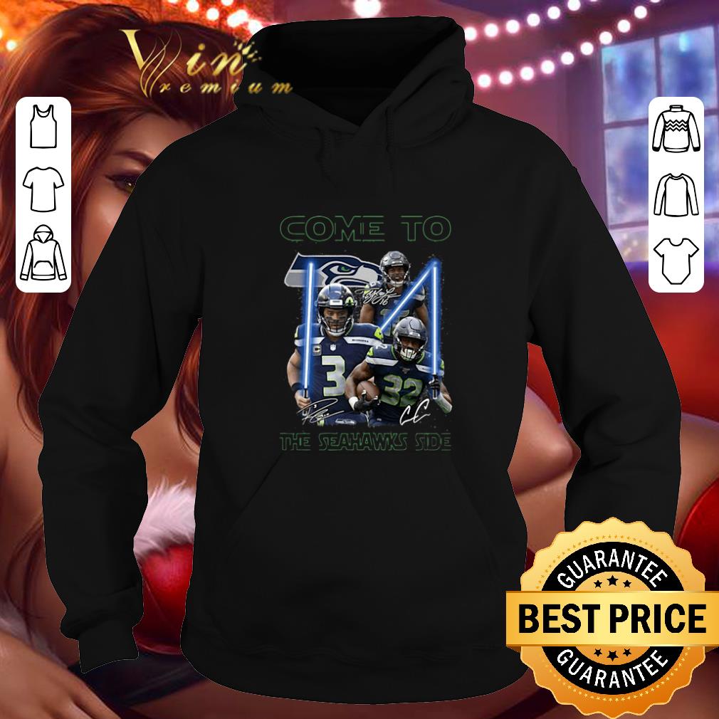 Official Come To The Seattle Seahawks Side Star Wars Signatures shirt 4 - Official Come To The Seattle Seahawks Side Star Wars Signatures shirt