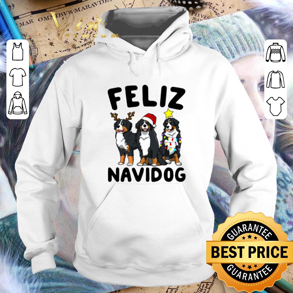 Official Feliz Navidog Bernese Mountain Dog Christmas shirt 4 - Official Feliz Navidog Bernese Mountain Dog Christmas shirt