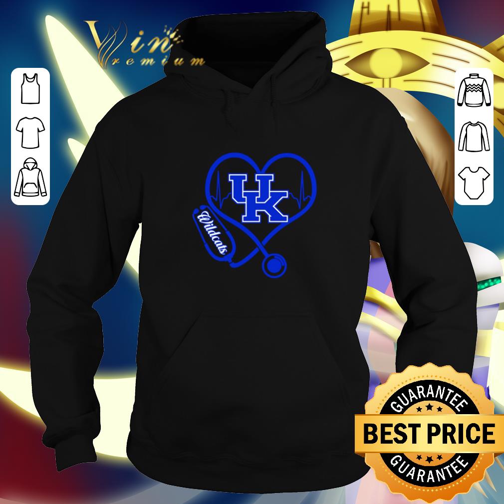 Original Heartbeat love Kentucky Wildcats nurse shirt 4 - Original Heartbeat love Kentucky Wildcats nurse shirt