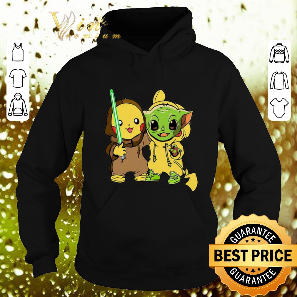 Cool Baby Pikachu and Baby Yoda Star Wars shirt 4 - Cool Baby Pikachu and Baby Yoda Star Wars shirt