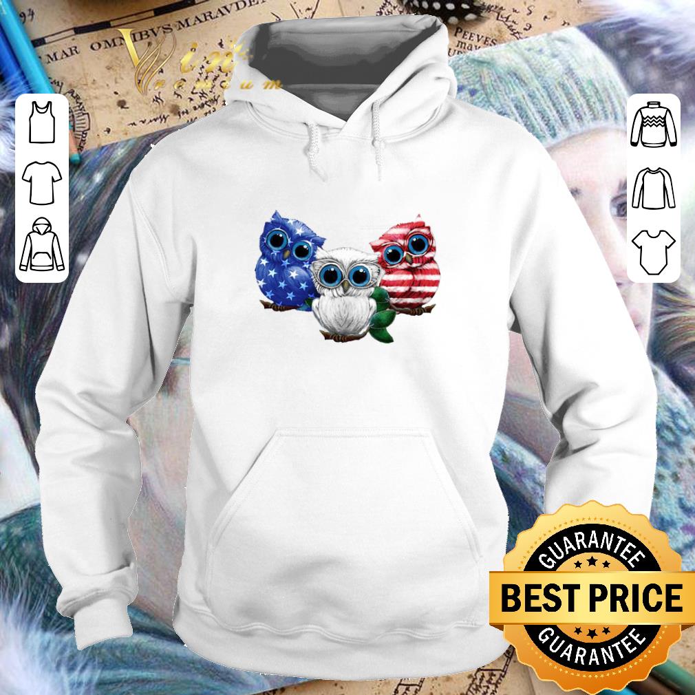 Cool Red white and blue Owl American flag shirt Cool Red white and blue Owl American flag shirt 4 - Cool Red white and blue Owl American flag shirt
