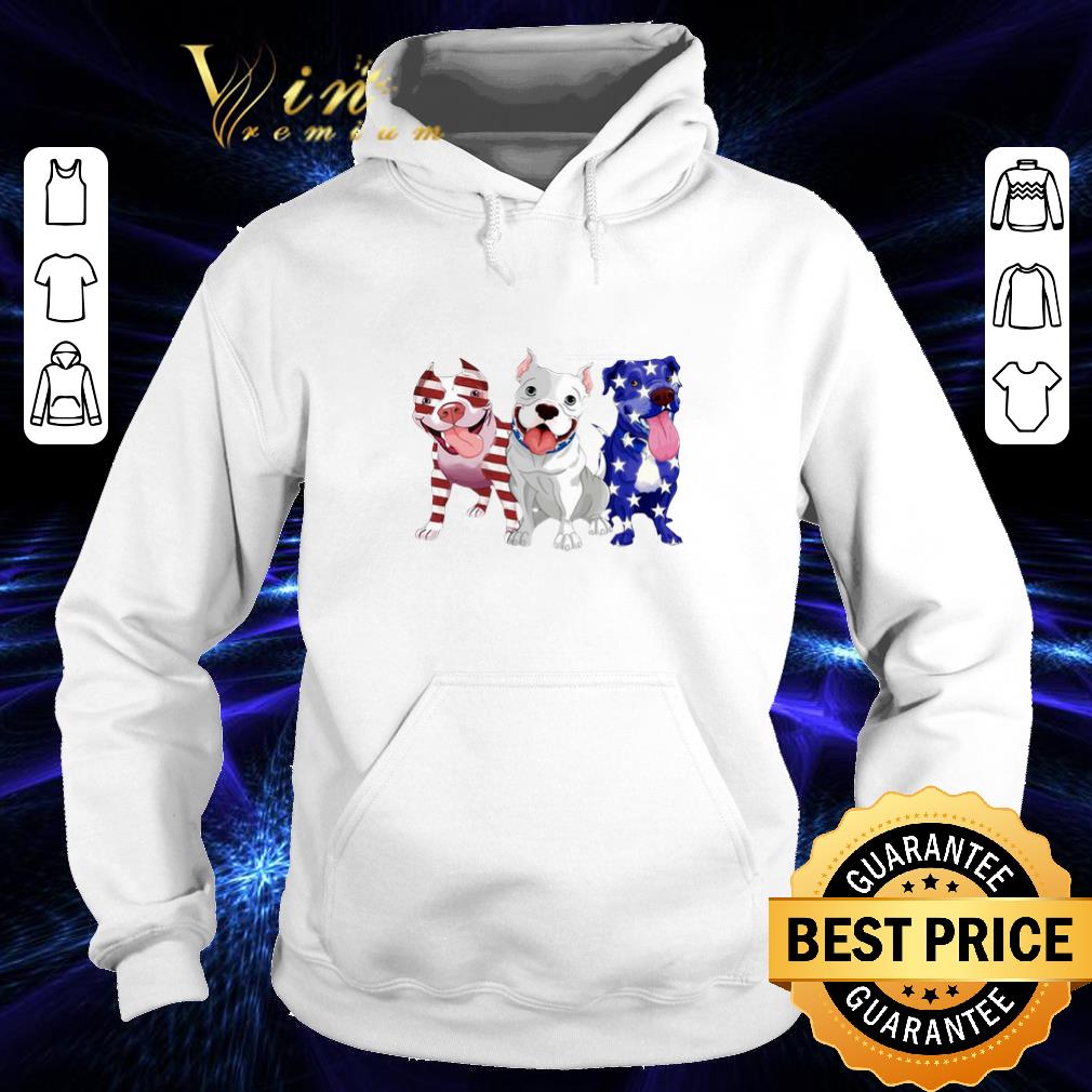 Cool Red white and blue Pitbull American flag shirt Cool Red white and blue Pitbull American flag shirt 4 - Cool Red white and blue Pitbull American flag shirt