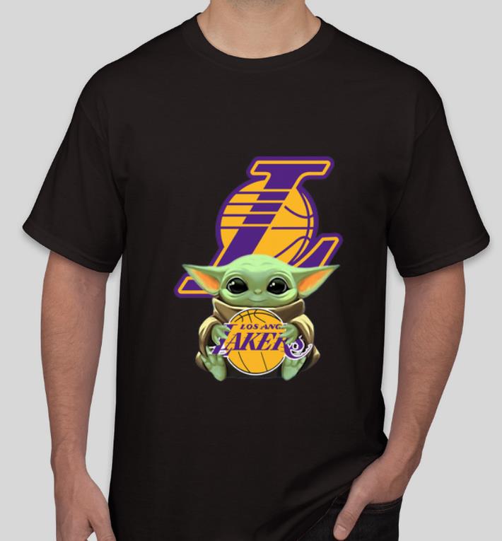 Hot Star Wars Baby Yoda Hug Los Angeles Lakers shirt Hot Star Wars Baby Yoda Hug Los Angeles Lakers shirt 4 - Hot Star Wars Baby Yoda Hug Los Angeles Lakers shirt