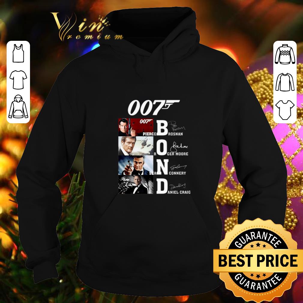 Nice 007 James Bond Pierce Brosnan Roger Moore Signatures shirt 4 - Nice 007 James Bond Pierce Brosnan Roger Moore Signatures shirt