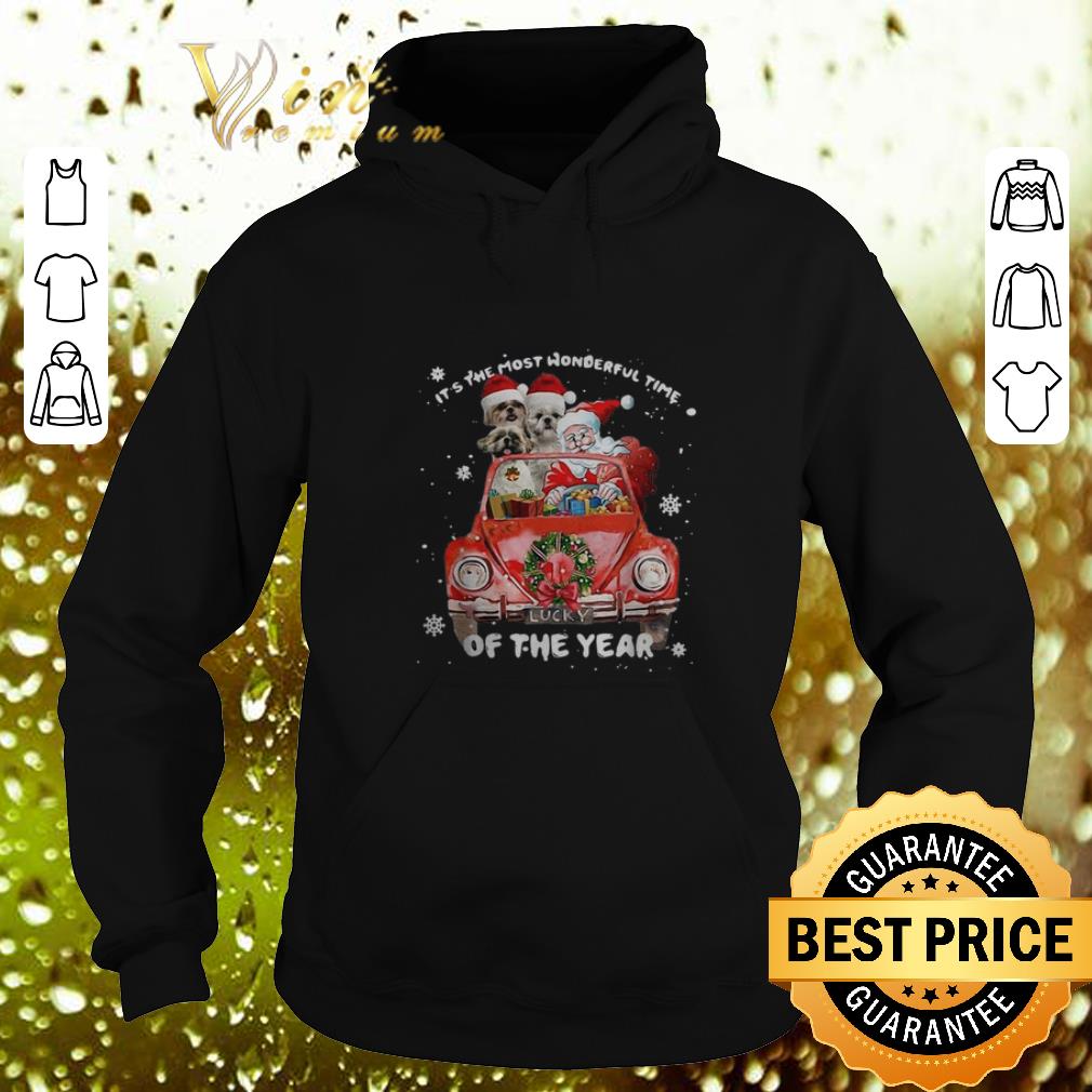 Official Shih Tzu Santa its the most wonderful time of the year Christmas shirt Official Shih Tzu Santa its the most wonderful time of the year Christmas shirt 4 - Official Shih Tzu Santa its the most wonderful time of the year Christmas shirt