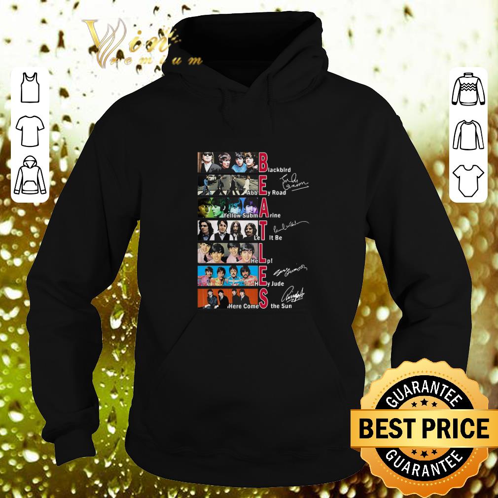 Official The Beatles Blackbird Abbey Road Let It Be All Signature shirt 4 - Official The Beatles Blackbird Abbey Road Let It Be All Signature shirt