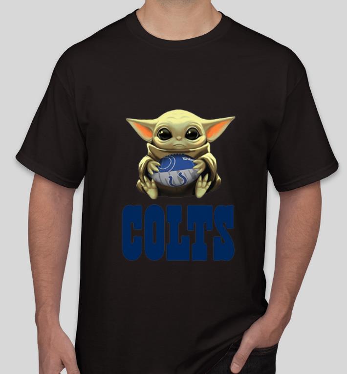 Top Star Wars Football Baby Yoda Hug Indianapolis Colts shirt 4 - Top Star Wars Football Baby Yoda Hug Indianapolis Colts shirt