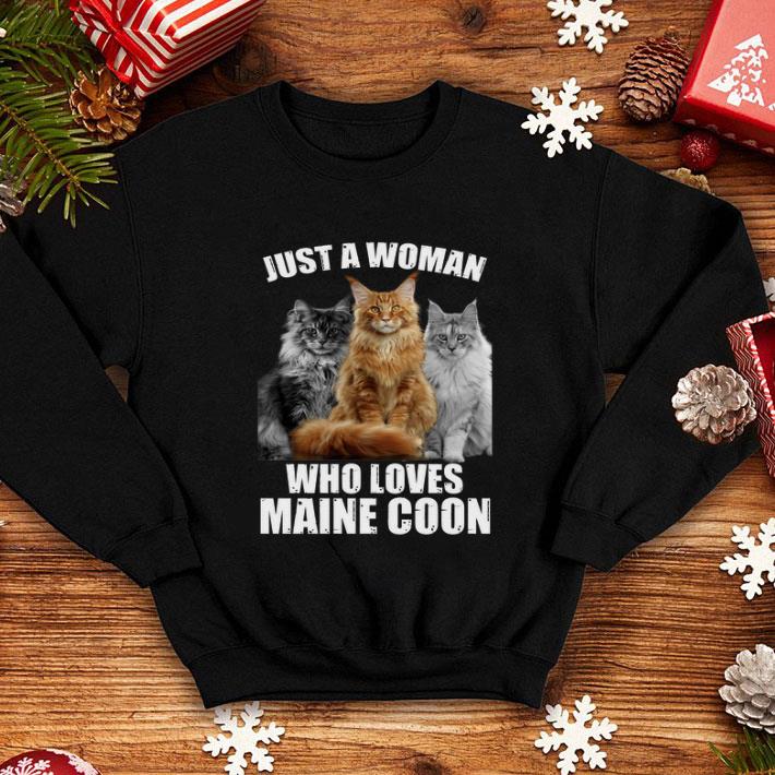 Just a woman who loves Maine Coon cat shirt 4 - Just a woman who loves Maine Coon cat shirt