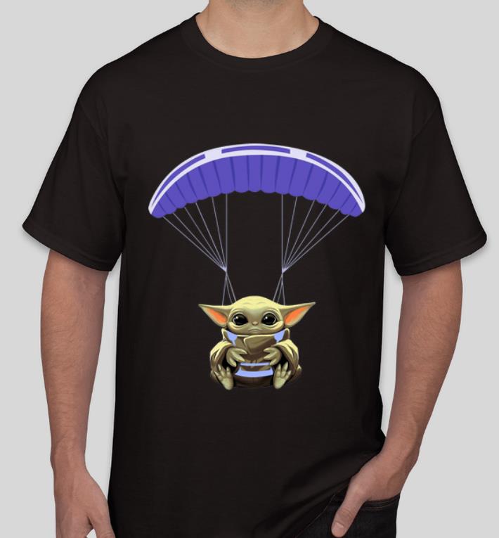 Original Star Wars Baby Yoda Parachute shirt 4 - Original Star Wars Baby Yoda Parachute shirt