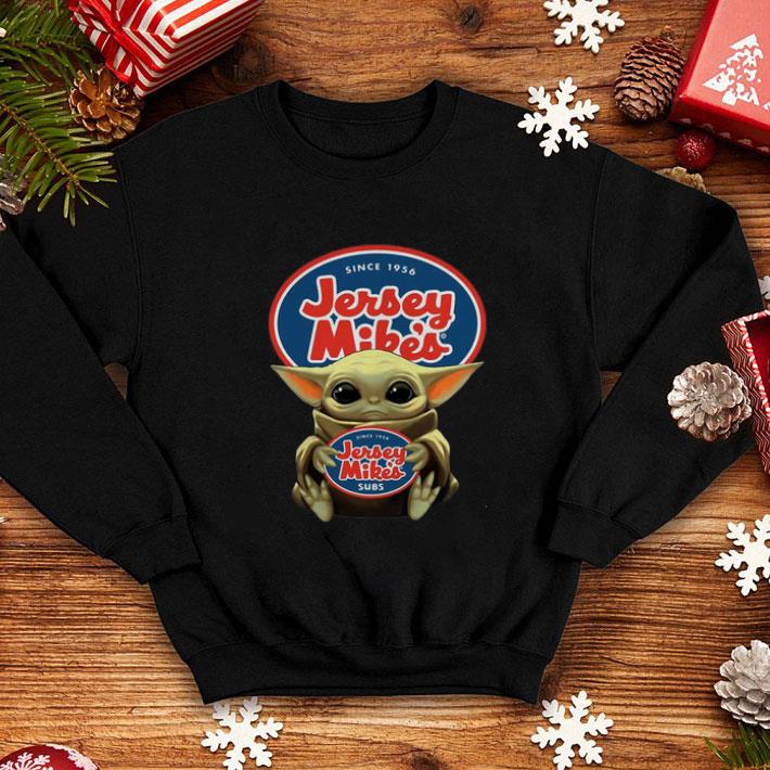 Nice Baby Yoda Hug Since 1956 Jersey Mike s Subs Star Wars shirt 4 - Nice Baby Yoda Hug Since 1956 Jersey Mike's Subs Star Wars shirt